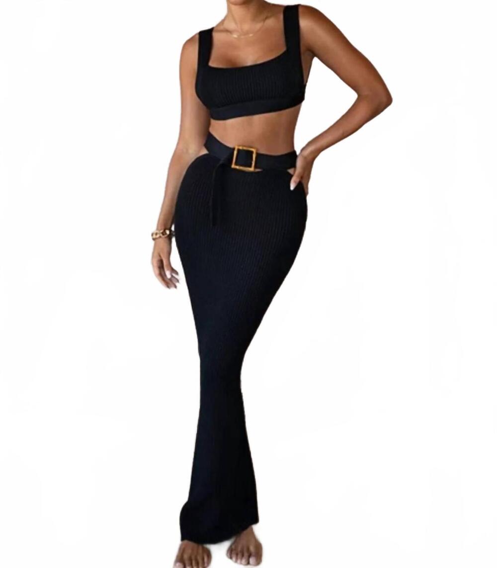 NEW GOOD TIME USA in my two piece set in black